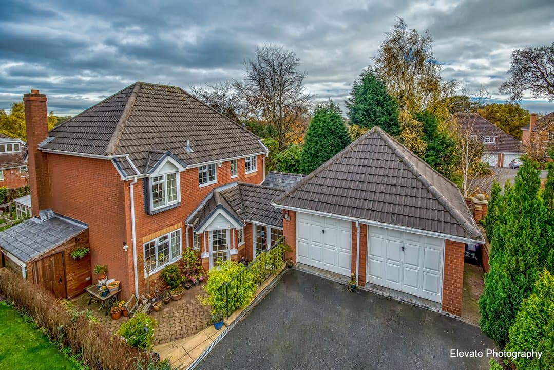 Aerial view of a luxury property